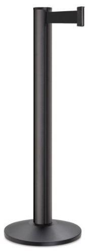 Black Retractable Stanchions